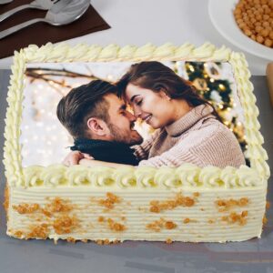Butterscotch Square Photo cake