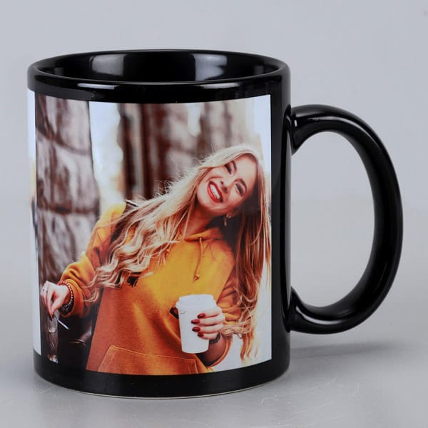 Personalised Black Mug