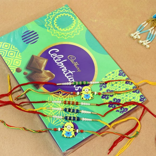 Rakhi Combo with Celebration Chocolate Box