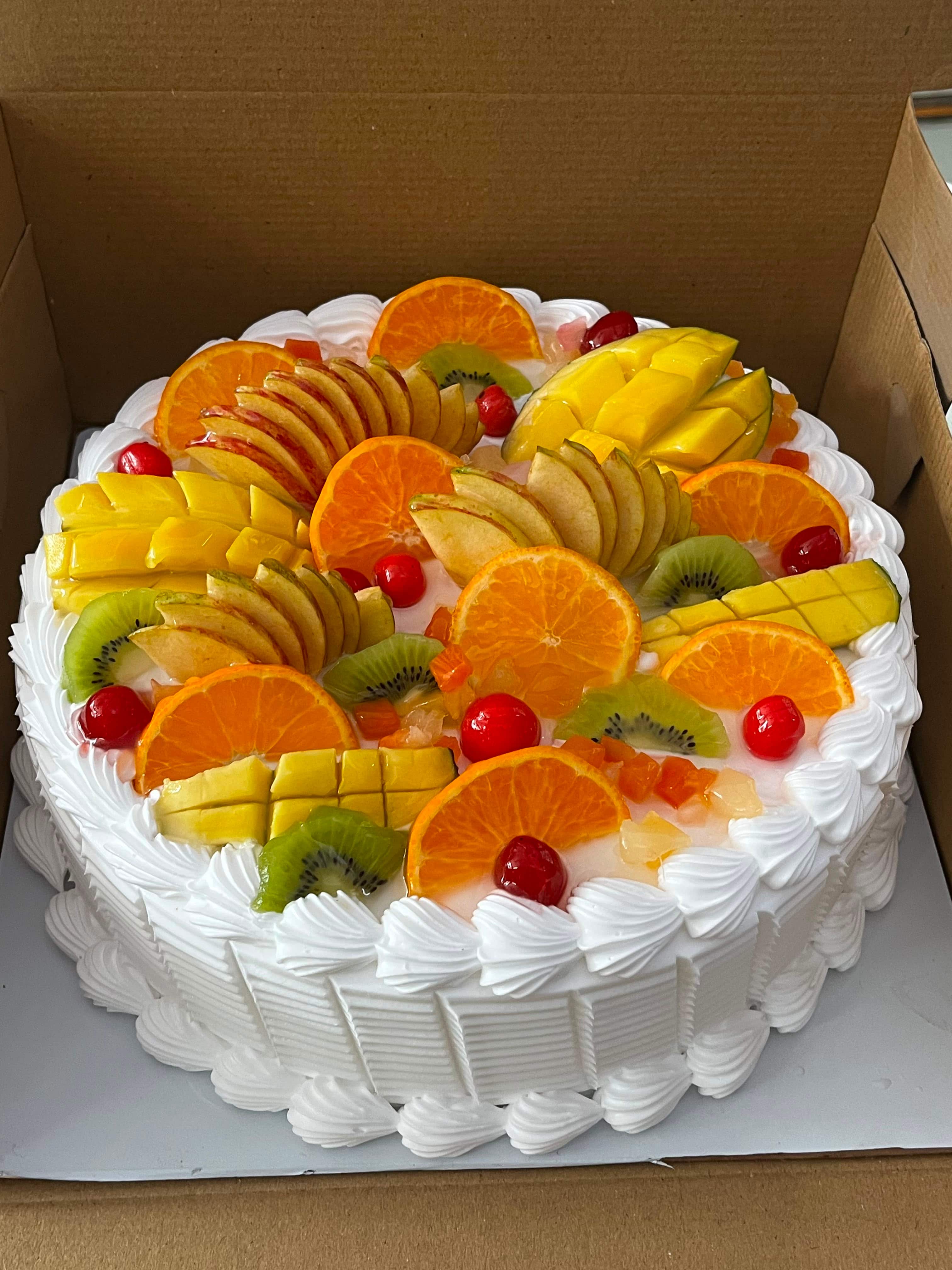 Delicious  Fresh Fruit Cake
